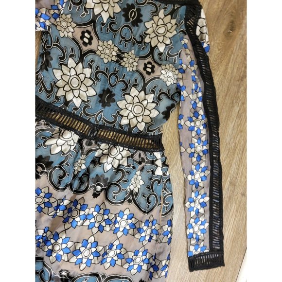 NEW -  For The Love Of Lemons XS Juliet Maxi Dress Silk Blend Jade Bodysuit - Picture 16 of 16